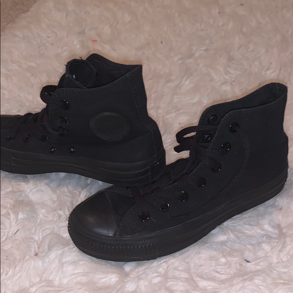 Rare all Black high-top Converse